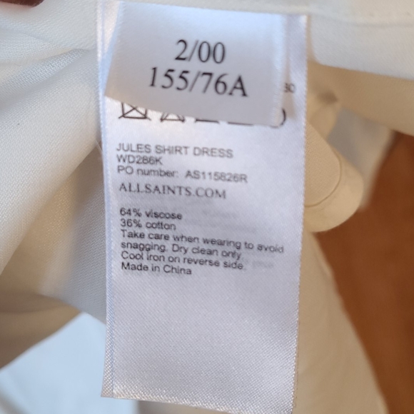 Perfect ALL SAINTS shirt dress - Picture 4 of 4